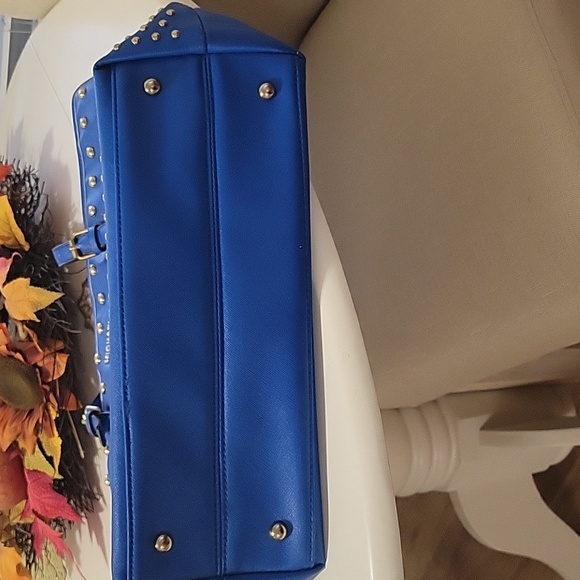 Cobalt Blue Michael Kors Jet Set Studded Tote NWOT MSRP $358 - Picture 6 of 7